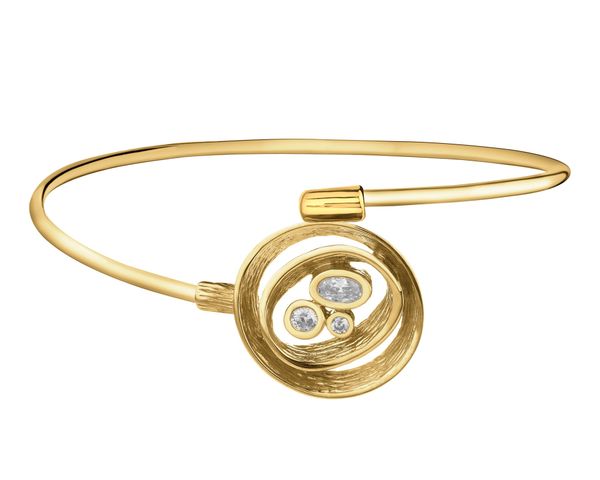 Bransoletka srebrna z cyrkoniami. Szare bransoletki Apart, z cyrkonią, pozłacane. Za 589.00 zł.