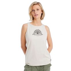 Damski tank top Protest Prtkuhli. Białe topy Protest, m, bez wzorów, bez kołnierzyka, bez ramiączek. Za 141.50 zł.