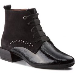 Botki HISPANITAS - Clove HI87691 Black. Czarne botki Hispanitas, bez wzorów, z lakierowanej skóry, bez obcasa, na obcasie, bez zapięcia. W wyprzedaży za 409.00 zł.