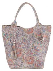 Mia Tomazzi Skórzana torebka ze wzorem - 30 x 35 x 18 cm rozmiar: onesize. Torby na ramię Mia Tomazzi, bez wzorów, z materiału, na ramię, bez dodatków. Za 325.45 zł.