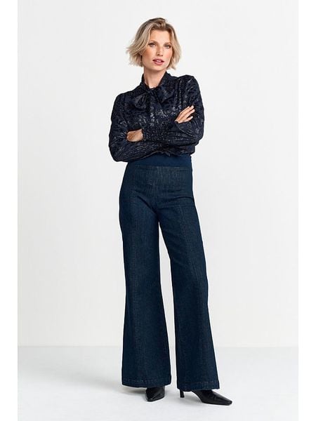 Rich & Royal Bluzka w kolorze granatowym rozmiar: 34. Niebieskie bluzki Rich & Royal, bez wzorów, bez kołnierzyka, bez ramiączek. Za 208.99 zł.