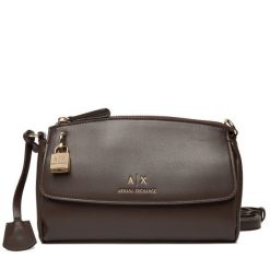 Torebka Armani Exchange. Brązowe torebki klasyczne Armani Exchange, bez wzorów, bez dodatków. Za 619.99 zł.