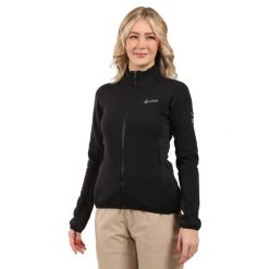 Bluza damska Kilpi Premio. Czarne bluzy Kilpi, bez wzorów, z materiału, z kapturem. Za 591.50 zł.