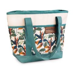 Torba turystyczna termiczna plażowa Spokey Eco Simply. Zielone torby na ramię Spokey, bez wzorów, z materiału, eleganckie, na ramię, duże, bez dodatków. Za 41.99 zł.