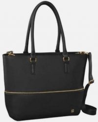 Torebka damska Wenger Eva 13 Czarno-niebieska Czarna. Czarne torby na ramię Wenger, bez wzorów, z materiału, eleganckie, na ramię, bez dodatków. Za 254.99 zł.