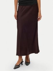 Vero Moda Spódnica midi Elena 10337459 Brązowy Regular Fit. Brązowe spódnice Vero Moda, m, bez wzorów, z syntetyku, midi. Za 129.99 zł.