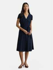 LAUREN RALPH LAUREN Sukienka koktajlowa 200P13812002 Granatowy Regular Fit. Niebieskie sukienki Lauren Ralph Lauren, bez wzorów, z syntetyku, wizytowe, bez kołnierzyka, bez ramiączek. Za 1,199.00 zł.