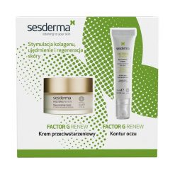Sesderma Zestaw świąteczny FACTOR G RENEW Krem 50 ml + FACTOR G RENEW Krem pod oczy 15 ml Kremy przeciwzmarszczkowe 1 ct. Kremy pod oczy Sesderma. Za 189.00 zł.