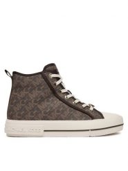 MICHAEL Michael Kors Trampki Evy High Top 43F4EYFE5B Brązowy. Brązowe trampki MICHAEL Michael Kors, bez wzorów, ze skóry, bez zapięcia. Za 509.99 zł.