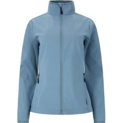 Damska kurtka wodoodporna Whistler Lango. Niebieskie kurtki sportowe Whistler, bez wzorów, bez kaptura, na fitness i siłownię. W wyprzedaży za 171.99 zł.