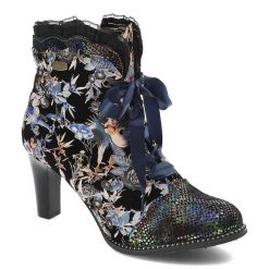 Czarne Botki Laura Vita Skórzane Eleganckie Buty Na Obcasie. Czarne botki Laura Vita, bez wzorów, ze skóry, bez obcasa, na obcasie, bez zapięcia. Za 439.00 zł.