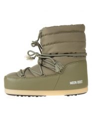 Moon Boot Botki zimowe "EVX LIGHT LOW NYLON" w kolorze khaki rozmiar: 41/42. Brązowe botki Moon Boot, na zimę, bez wzorów, z materiału, bez obcasa, bez zapięcia. Za 430.45 zł.