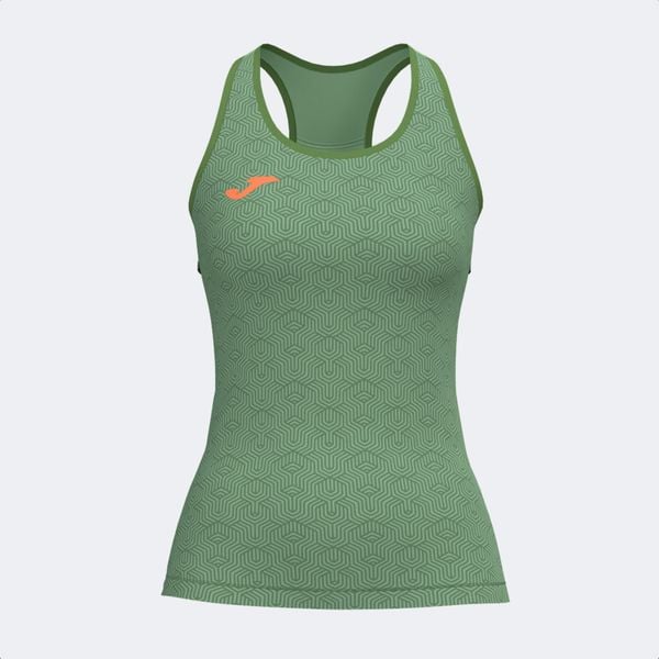 Tank top do biegania damski Joma R-Trail Nature. Zielone topy Joma, m, bez wzorów, bez kołnierzyka, bez ramiączek. W wyprzedaży za 119.00 zł.