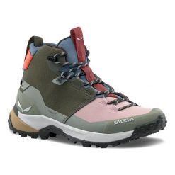 Damskie buty trekkingowe Salewa Puez 2 Knit Ptx. Zielone trekkingi Salewa, z gumy, trekkingowe. Za 773.00 zł.