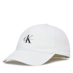 Czapka z daszkiem Calvin Klein. Białe czapki Calvin Klein, bez wzorów. Za 129.99 zł.