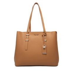 Torebka Nine West. Brązowe shopper Nine West, bez wzorów, bez dodatków. Za 279.99 zł.