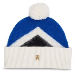 Czapka Tommy Hilfiger. Niebieskie czapki TOMMY HILFIGER, bez wzorów. Za 469.99 zł.