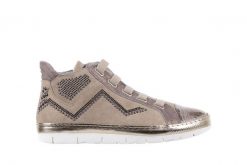 Trampki Bayla-131 1304 Sand, Róż/Złoty, Skóra naturalna - 41. Brązowe trampki Bayla, bez wzorów, z jeansu, bez zapięcia. W wyprzedaży za 89.10 zł.