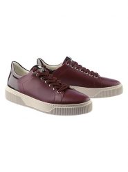 Högl Skórzane sneakersy "Isy" w kolorze bordowym rozmiar: 40. Czerwone trampki Högl, bez wzorów, bez zapięcia. Za 349.95 zł.