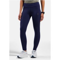 Legginsy damskie Odlo ZEROWEIGHT Tights. Niebieskie legginsy Odlo, bez wzorów. W wyprzedaży za 386.99 zł.