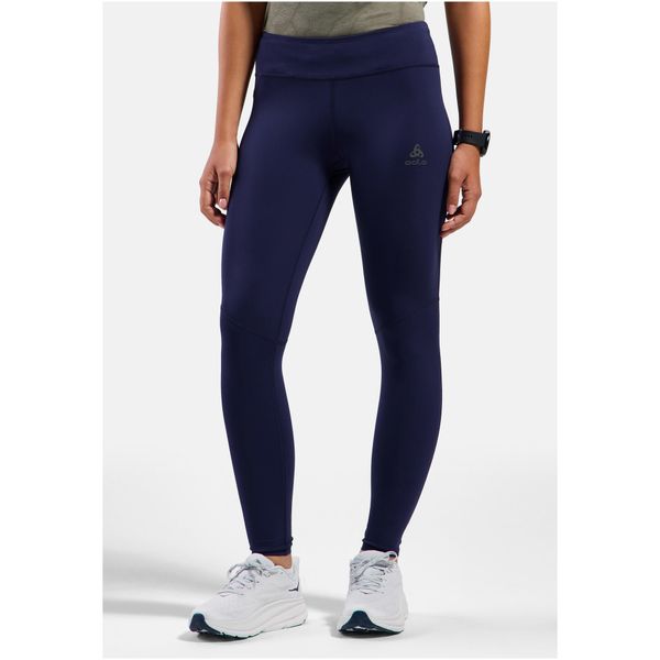 Legginsy damskie Odlo ZEROWEIGHT Tights. Niebieskie legginsy Odlo, bez wzorów. W wyprzedaży za 279.99 zł.
