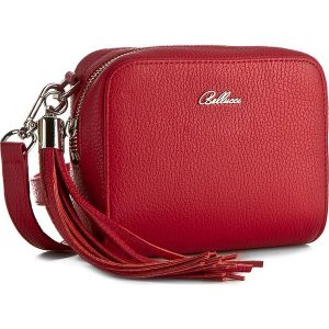 Torebka BELLUCCI - R-264 Czerwony. Czerwone listonoszki Bellucci, bez wzorów, ze skóry, bez dodatków. Za 229.00 zł.