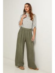 Fleur de Lin Bluzka w kolorze khaki rozmiar: M. Brązowe bluzki Fleur de Lin, m, bez wzorów, bez kołnierzyka, bez ramiączek. Za 142.84 zł.