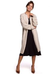 Be Wear Kardigan w kolorze beżowym rozmiar: S/M. Brązowe kardigany Be Wear, m, bez wzorów, ze splotem. Za 221.45 zł.