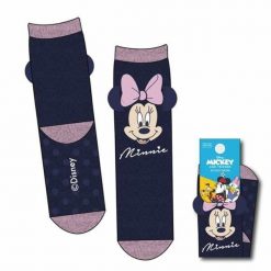 Skarpety Minnie Mouse 36-41. Niebieskie skarpety Disney, bez wzorów. Za 64.65 zł.
