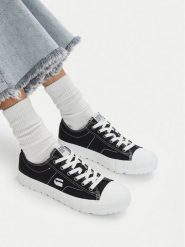 G-Star Raw Trampki CEO-V5-10654-01 Czarny. Czarne trampki G-Star, bez wzorów, z materiału, bez zapięcia. Za 179.99 zł.