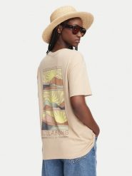 Billabong T-Shirt Sun Phased EBJZT00423 Beżowy Oversize. Brązowe t-shirty Billabong, m, bez wzorów, z bawełny, bez kołnierzyka, bez ramiączek. Za 139.99 zł.