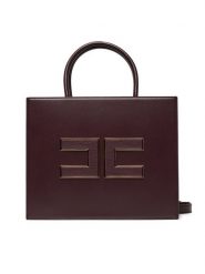 Elisabetta Franchi Torebka BS-32A-56E2-V420 Bordowy. Czerwone torebki klasyczne Elisabetta Franchi, bez wzorów, ze skóry, bez dodatków. Za 1,819.00 zł.