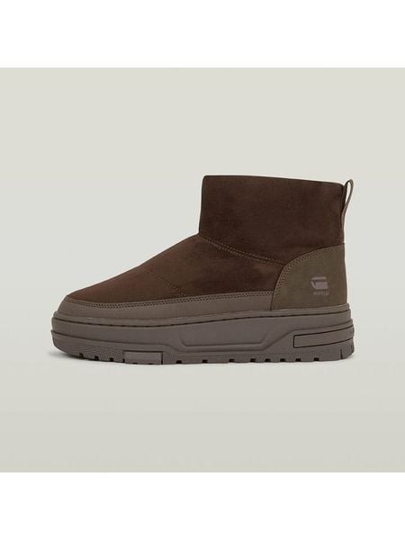 G-Star Botki w kolorze ciemnobrązowym rozmiar: 40. Brązowe botki G-Star, bez wzorów, z materiału, bez obcasa, bez zapięcia. Za 229.95 zł.