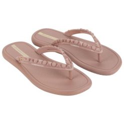 Japonki klapki damskie plażowe Ipanema Meu Sol Ad. Czerwone klapki Ipanema, bez wzorów, z materiału, bez obcasa. Za 118.00 zł.