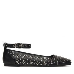 Baleriny REPLAY. Czarne baleriny Replay, bez wzorów, bez obcasa. Za 469.99 zł.