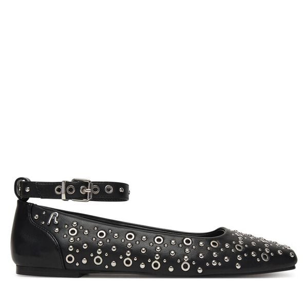 Baleriny REPLAY. Czarne baleriny Replay, bez wzorów, bez obcasa. Za 469.99 zł.