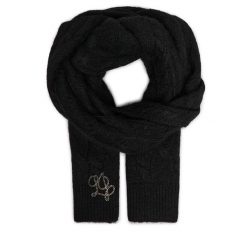 Szalik Liu Jo. Czarne szaliki Liu Jo, bez wzorów. Za 379.99 zł.