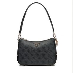 Torebka Guess. Czarne listonoszki Guess, z aplikacjami, bez dodatków. Za 359.99 zł.