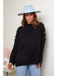 Soft Cashmere Sweter w kolorze czarnym rozmiar: 38/40. Czarne swetry Soft Cashmere, bez wzorów, bez ramiączek. Za 120.93 zł.