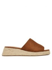 ONLY Shoes Klapki 15341286 Brązowy. Brązowe klapki ONLY SHOES, bez wzorów, ze skóry, bez obcasa. Za 96.99 zł.