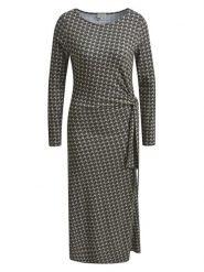 Milano Italy Sukienka w kolorze antracytowym rozmiar: L. Czarne sukienki Milano Italy, l, bez wzorów, bez kołnierzyka, bez ramiączek, midi. Za 217.99 zł.