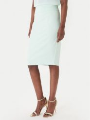 Rinascimento Spódnica ołówkowa CFC0128651003 Zielony Slim Fit. Zielone spódnice Rinascimento, l, bez wzorów, z syntetyku, ołówkowe. Za 349.99 zł.