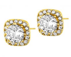 Kolczyki z mosiądzu pozłacane z cyrkoniami. Kolczyki Artelioni, z cyrkonią, pozłacane. Za 149.00 zł.