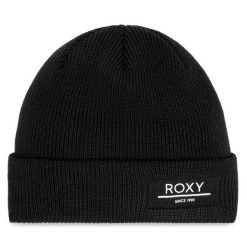 Czapka Roxy. Czarne czapki Roxy, bez wzorów. Za 119.99 zł.