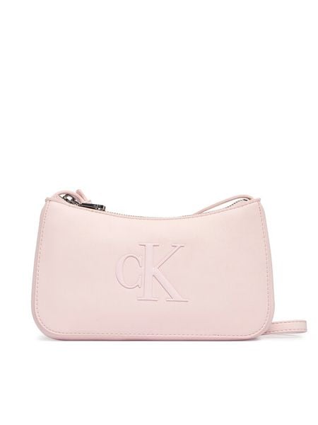 Calvin Klein Torebka Bold Ck Mini Bag LV04F1125G Różowy. Czerwone listonoszki Calvin Klein, bez wzorów, ze skóry, bez dodatków. Za 177.99 zł.