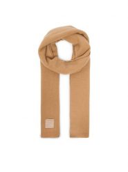 Calvin Klein Szalik Emblem LV04D8014G Beżowy. Brązowe rękawiczki Calvin Klein, bez wzorów, z kaszmiru. Za 599.99 zł.