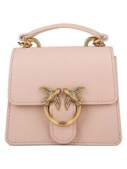Pinko Skórzana torebka w kolorze beżowym - 12 x 10 x 5 cm rozmiar: onesize. Brązowe torby na ramię Pinko, bez wzorów, z materiału, przez ramię, bez dodatków. Za 535.78 zł.