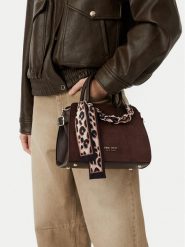Nine West Torebka CEO-HELLESA-LDA9464 Brązowy ciemny. Brązowe torebki klasyczne Nine West, bez wzorów, ze skóry, bez dodatków. Za 249.99 zł.