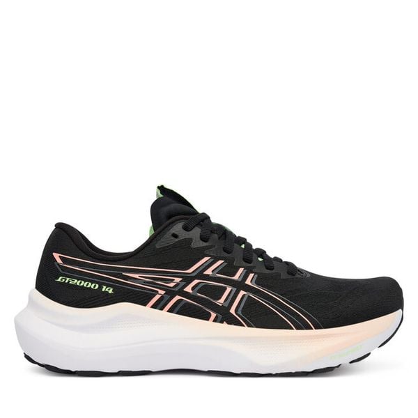 Buty do biegania Asics. Czarne obuwie sportowe Asics, bez zapięcia, do biegania. Za 719.99 zł.