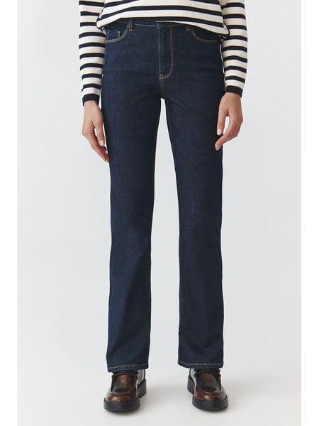 TATUUM Dżinsy "Girona" - Slim fit - w kolorze granatowym rozmiar: 42. Niebieskie jeansy Tatuum, z aplikacjami, z podwyższonym stanem. Za 204.48 zł.